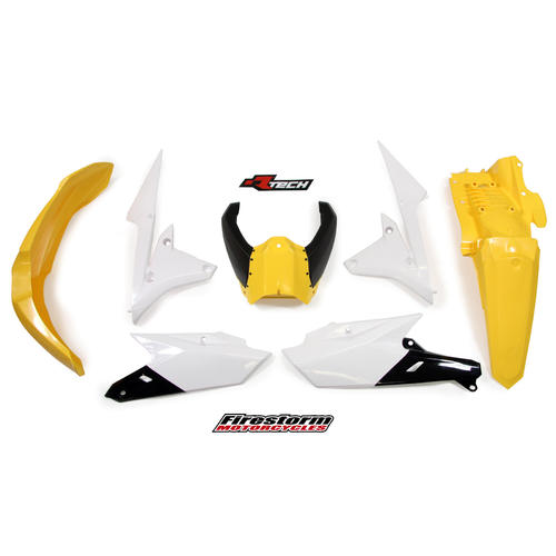 Yamaha WR450F 2016-2018 Rtech 60Th Anniversary Yellow Plastics Kit 