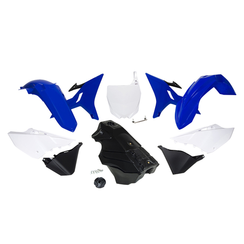 Yamaha YZ250X 2021-2022 Rtech Blue White Revolution Plastics Kit