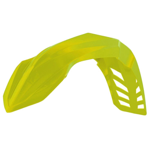 Yamaha YZ450FX 2016-2018 Rtech Neon Yellow Vented Front Fender