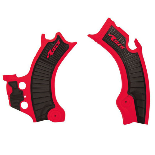 Honda CRF450R 2021 Rtech Frame Guards Black Red