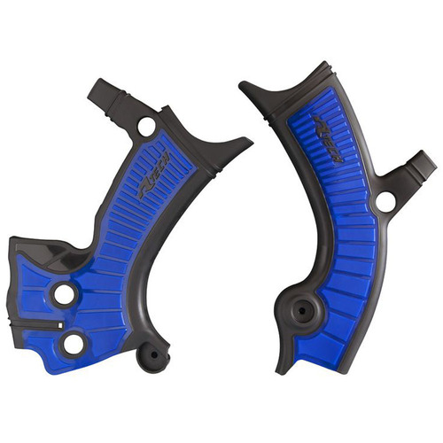 Yamaha WR250F 2020-2021 Rtech Frame Guards Black Blue