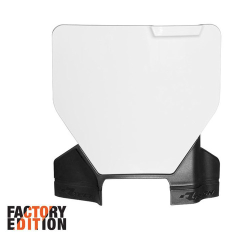 Husqvarna TC125 2023-2024 Rtech White/Black Factory Front Number Plate