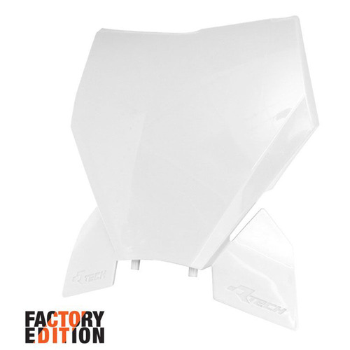 KTM 250XC-F 2023-2024 Rtech White Factory Front Number Plate