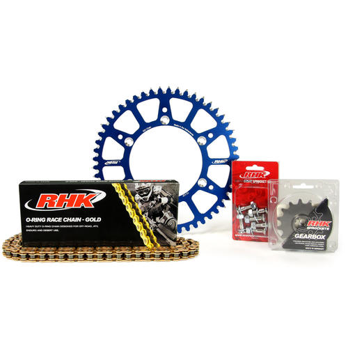 Husaberg FE570 2009-2014 13T/48T RHK O-Ring Chain & Blue Alloy Sprocket Kit 