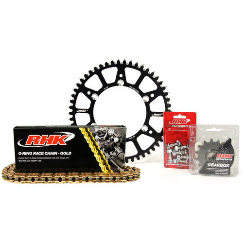 Suzuki RMZ250 2007-2012 12T/48T RHK O-Ring Chain & Black Alloy Sprocket Kit 