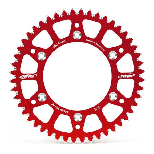 Honda CR500R 1988-2001 48T RHK Alloy Rear Sprocket Red 