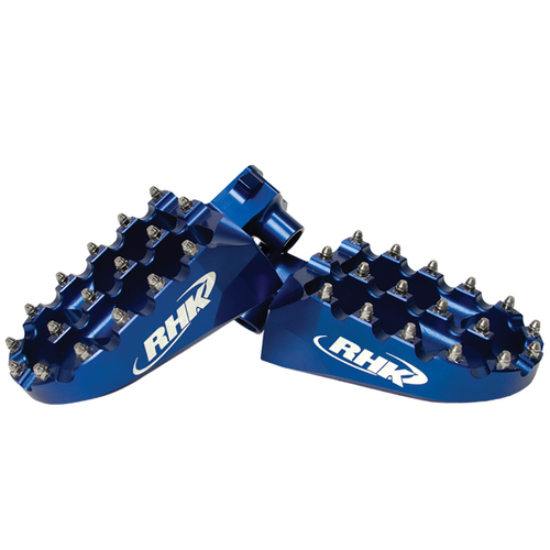 Honda CR125R 2002-2007 RHK Blue Pursuit Footpegs Aluminium