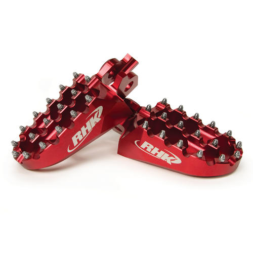 Husqvarna TE250 2007-2013 RHK Pursuit Alloy Footpegs - Red 