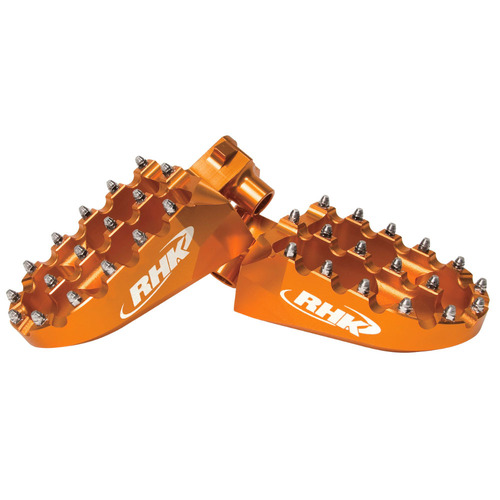 KTM 50 SX 2009-2023 RHK Orange Pursuit Footpegs Aluminium