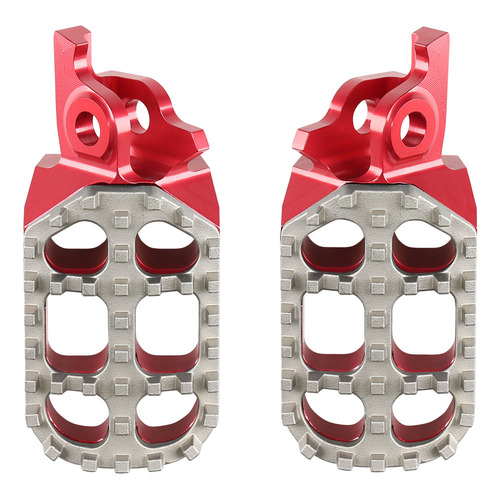 Honda CRF450R 2002-2024 RHK Red Pursuit Footpegs Adjustable