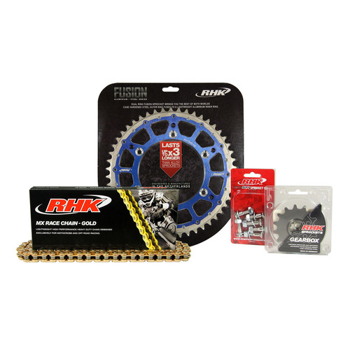 Yamaha WR250F 2021-2024 RHK 13/48 Gold MX Chain & Blue Fusion Sprocket Kit