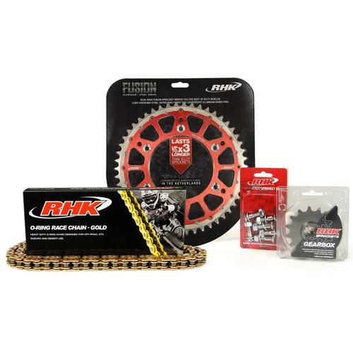 Honda CR250R 1988-2007 13T/48T RHK O-Ring Chain & Red Fusion Sprocket Kit 