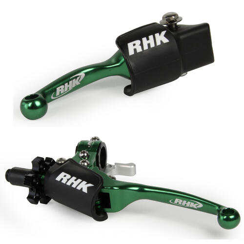 Suzuki RMZ450 2006-2007 RHK Flex Clutch Hot Start & Brake Lever Green 