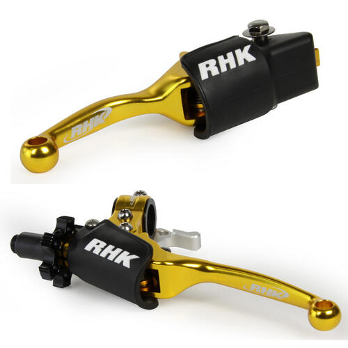 Suzuki RMZ450 2006-2007 RHK Flex Clutch Hot Start & Brake Lever Gold 