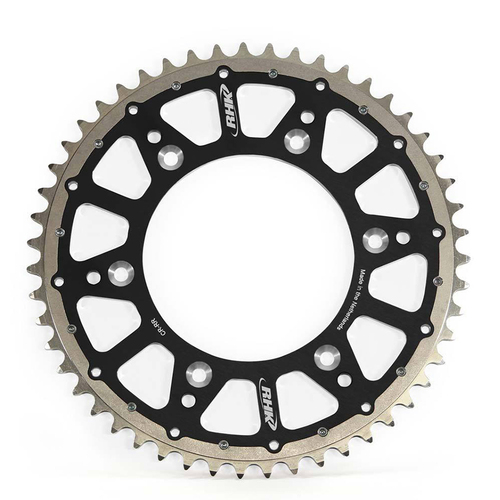 Suzuki RMX250 1989-1999 RHK Black Fusion 48t Rear Sprocket Alloy/Steel