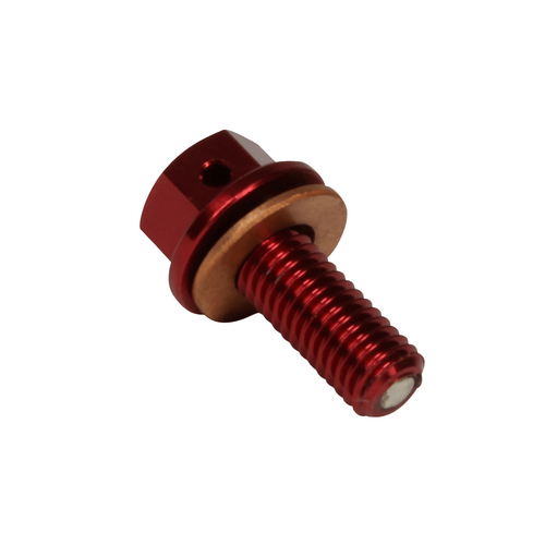 Honda CRF250R 2004-2009 RHK Red Magnetic Drain Plug Bolt