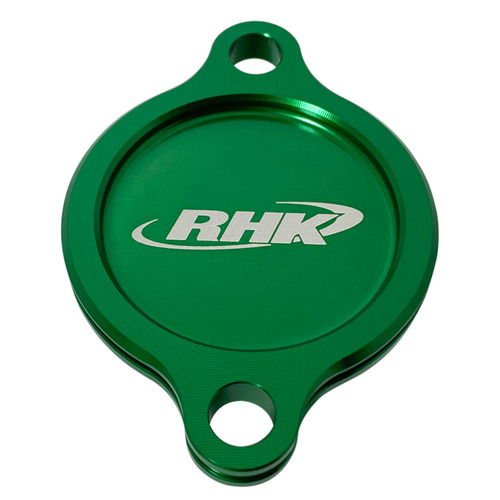 Kawasaki KX250F 2019-2024 RHK Green Oil Filter Cover