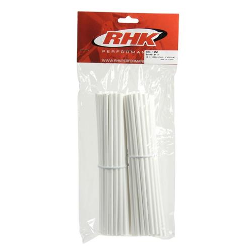 Honda CR500R RHK Front & Rear Wheel Spoke Wraps Covers - White 