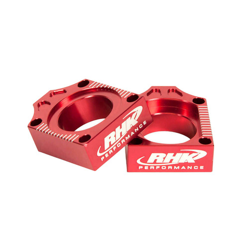 Honda CRF250X 2005-2017 RHK Red Rear Chain Adjuster Axle Blocks