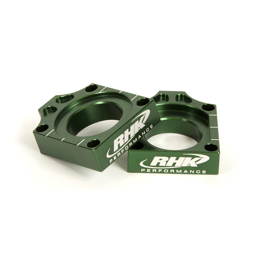 Kawasaki KX125 2003-2008 RHK Aluminium Axle Block Green