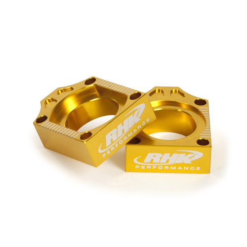 Suzuki RMZ450 2005-2021 RHK Aluminium Axle Block Gold