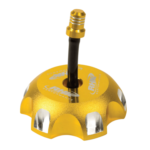 Honda XR80R 1990-2000 RHK Gold Fuel Tank Cap Aluminium