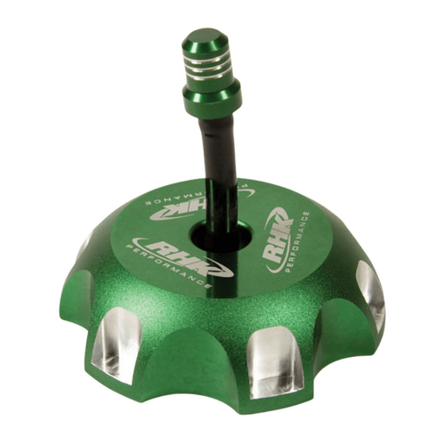 Kawasaki KX65 2000-2024 RHK Green Fuel Tank Cap Aluminium