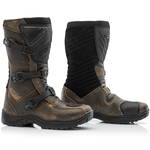 RST Raid Waterproof Enduro Adventure Motorcycle Boots Brown 44