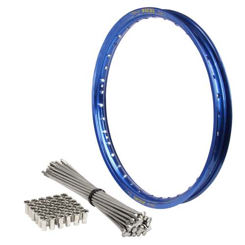 Husaberg FE501 2013 - 2014 21x1.6 OEM Front Bulldog Spoke Set & Blue Excel Rim