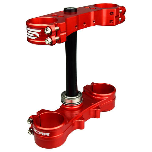 Scar Racing Motorcycle 25mm Offset Red Triple Clamps Fits Suzuki RM85