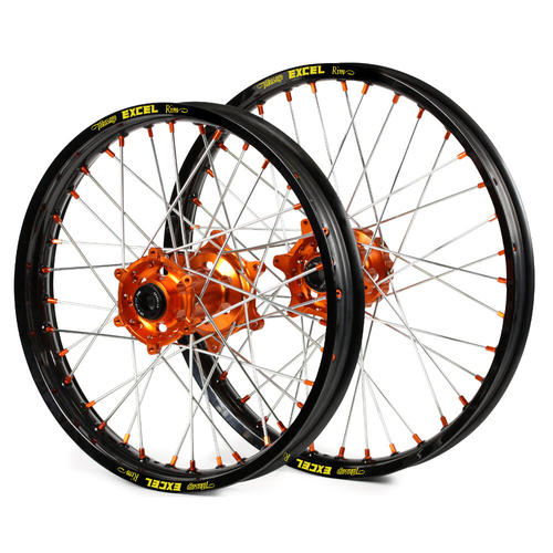 KTM 530 EXC 2009 - 2011 21/18Wheel Set Black Excel RimOrange SM Pro Hub 