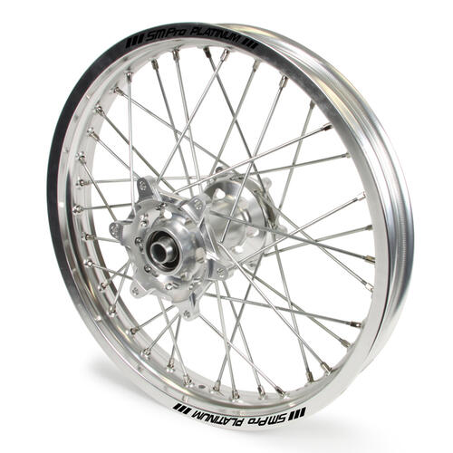 KTM 530 EXC-F 2008-2011 Rear Wheel Silver Platinum Rim / Silver SM Pro Hub 18x2.15