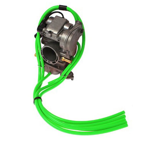 Kawasaki KDX250 Samco Carby Overflow Breather Hose Carburetor Kit Green