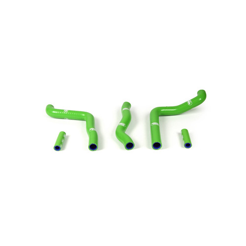 Kawasaki KX250 2003-2004 Green Samco Silicone Radiator Hose Kit 