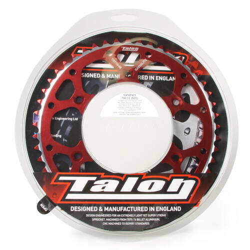 Honda CR500R 1988-2001 50T Talon Alloy Rear Sprocket Red 