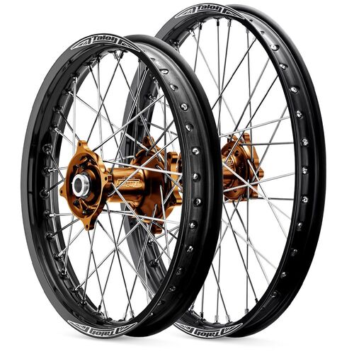 Yamaha YZ450F 2014-2024 21/19 Talon Wheel Set Black Rims Mag Hubs