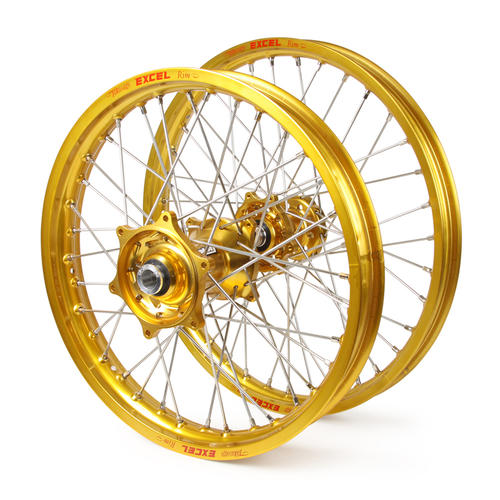 Honda CR500R 1989-1994 Wheel Set Gold Excel SNR MX Rims Gold Talon Hubs 21/19x2.15