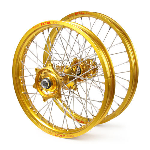 KTM 500 EXC-F 2003 - 2015 Wheel Set Gold Excel SNR MX Rims Gold Talon Hubs 21/18x2.15
