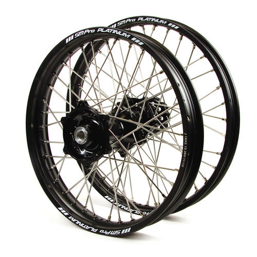 Honda CR500R 1989-1994 Wheel Set Black Platinum SNR MX Rims Black Talon Hubs 21/19x2.15