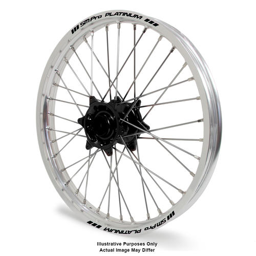 KTM 1290 2013-2016 Adventure Front Wheel Silver Platinum Rims Black Talon Hubs 21x1.85