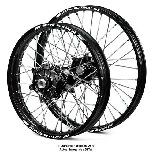 KTM 790 ADVENTURE 2019 - 2024 Wheel Set Black Platinum Rims Black Talon Hubs 21x2.15/18x4.25 OEM Size