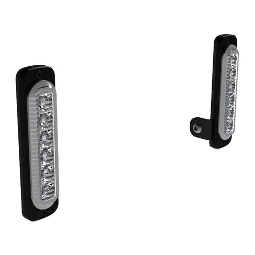 Harley Davidson FXDS 1340 Dyna Convertable 1996-1998 Denali DRL Led Motorcycle Light Pod Kit White Fender Mounted