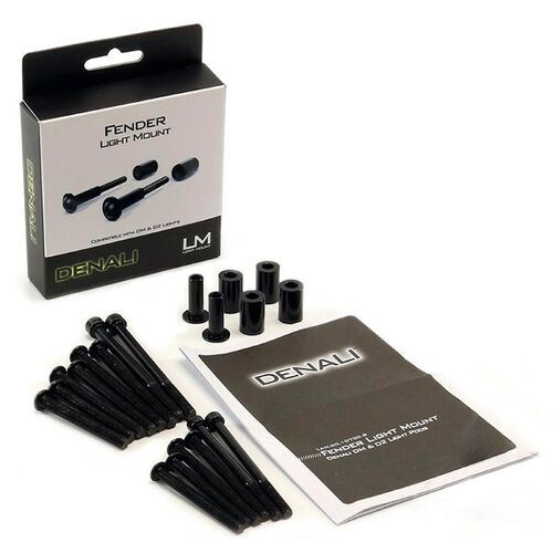 Triumph Legend TT 1998-2001 Denali Universal Fender Light Mount Kit Suits DM & D2 Lights Black