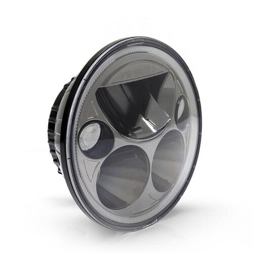 Harley Davidson FXDS 1340 Dyna Convertable 1996-1998 Denali M5 Led Motorcycle Headlight 5.75" Black Chrome