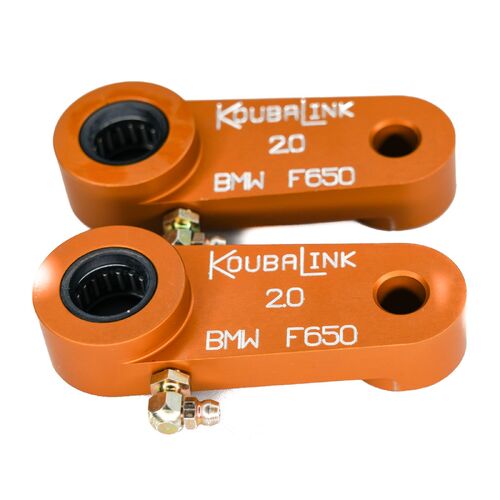 BMW F650 Funduro 1997-2000 Koubalink 51mm Motorcycle Lowering Link Orange