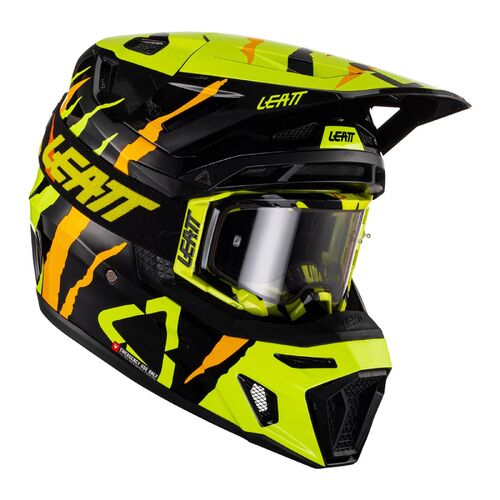 Leatt GPX 8.5 MX Motocross Helmet & Goggle Kit Citrus Tiger XS