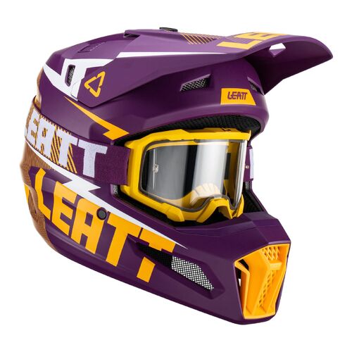 Leatt GPX 3.5 MX Motocross Helmet & Goggle Kit Indigo XS