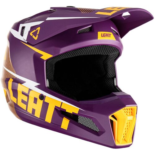 Leatt GPX 3.5 Youth MX Motocross Helmet Indigo L