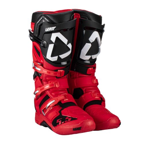 Leatt Flexlock 5.5 MX Motocross Boots 12 Red