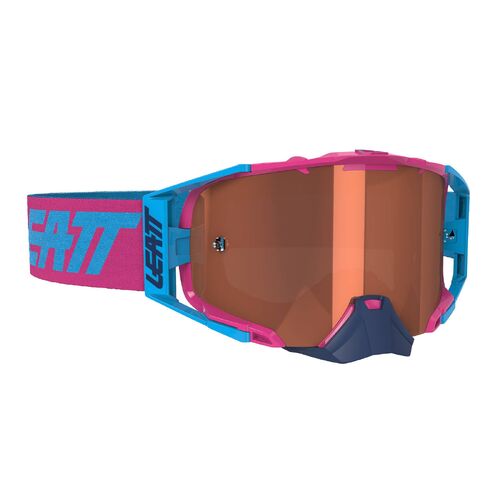 Leatt 6.5 Velocity MX Goggles Pink/Cyan Rose Uc Lens